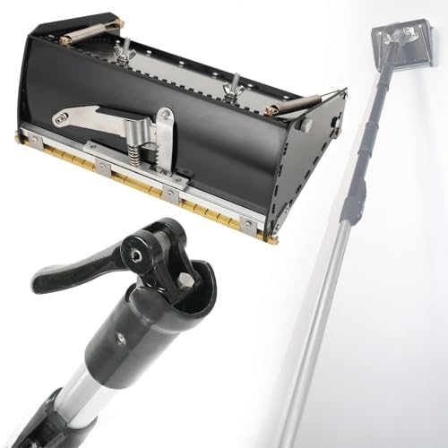 Adjustable Drywall Flat Box Handle - Retractable 1060-1650mm, 3-Level Telescoping Wallboard Tool for Efficient Wall Painting and Finishing