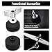 36 PCS Cymbal Replacement Accessories, Clutch Felts, Drum Cymbal Felt Pads Include Wing Nuts & Washers & Plastic Cymbals Sleeves & Drum Key and Plastic Cymbals Nuts, Replacement for Drum Set,Black