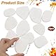 VZXZXE 12 Stück Steine zum Bemalen Flach Weiße Kieselsteine zum Malen 3-7cm Dekosteine Weiß, Weiße Steine zum Bemalen Dekosteine für Bunte Malerei & Dekoration Steine Bemalen Set