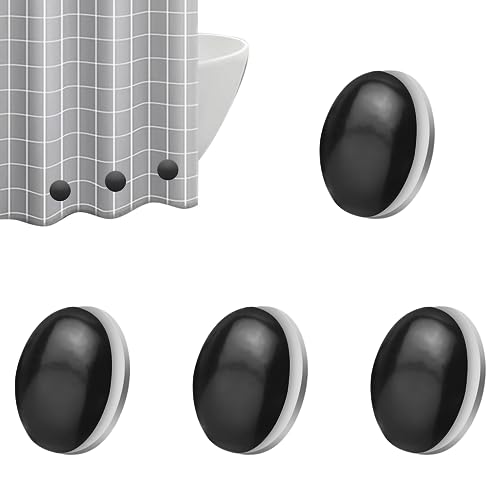 10 Stück Duschvorhang Gewichte | Magnetische Vorhang-Beschwerer Für Drinnen & Draußen | Schwarz