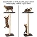 PetFusion Ultimate Cat Window Climbing Perch 45” Tall (Tree Sisal Scratching Posts, Modern Design Simply Suctions to Window. (EASY TO ASSEMBLE)