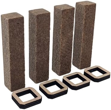4 x Permanent Wick for Wax Eaters 20 mm | Only for Outdoor Use Including Wooden Holder | Replacement Wick for Candle Residue Eaters, Concrete Candle, Melting Light and Wax Fire - View 3