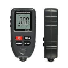 Paint Thickness Meter, Automobile Thickness Gauge Car Paint Tester Thickness Coating Meter Russia Manual Ultra-Precise 0.1micron/0-1300 Fe&NFGris