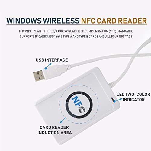 Sirxlevcy Usb Nfc Card Reader Writer ACR122U-A9 China Contactless Rfid Card Reader Wireless Nfc Reader - 3