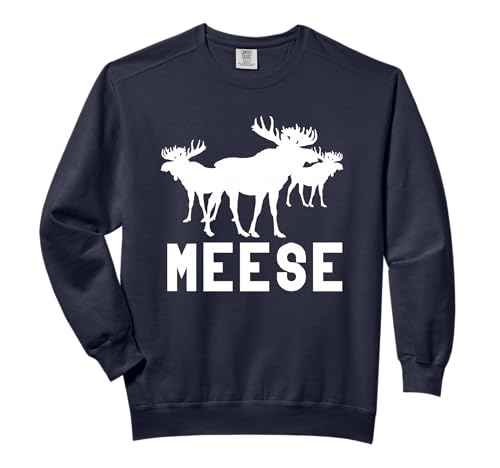 Meese Antlers Love Funny Moose Comfort Colors Adult Sweatshirt