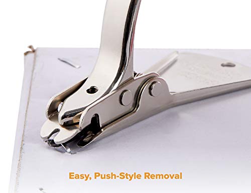 Bostitch Heavy Duty & Carton Staple Remover, Built In Staple Shield, Wear- Resistant Nickle Plated Finish Chrome | Chrome Heavy Duty | 5.25 X 2 X 3.5| #TOP3