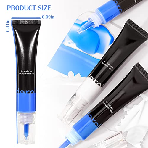 Dageda Liquid Foundation, Foundation Mixing Pigment For Adjusting Shade, Sweat-Proof Long Lasting Silky-Smooth Liquid Foundation, Light And Easy To Blend With Foundation, 0.67Oz (Blue) #TOP5