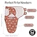GLLQUEN BABY 3-Pack Baby Swaddle Sleep Sacks for Newborn - Baby Swaddles 3-6 Months, Infant Swaddling Sack, Rainbow & Sun, Newborn Swaddle Blanket Wrap(Medium/Large)