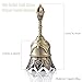 Homelavie Super Loud Brass Hand Call Bell for Ringing at Wedding, Lotus Hand Bells for Seniors Bedside, Teacher Classroom Bell Dinner Bell Tibetan Bells Meditation Bell, Gift for Bedridden Mom(Bronze)