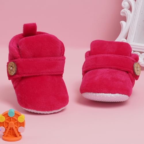 Image of Neska Moda Baby Boys & Baby Girls 6 to 12 Months Velvet Booties