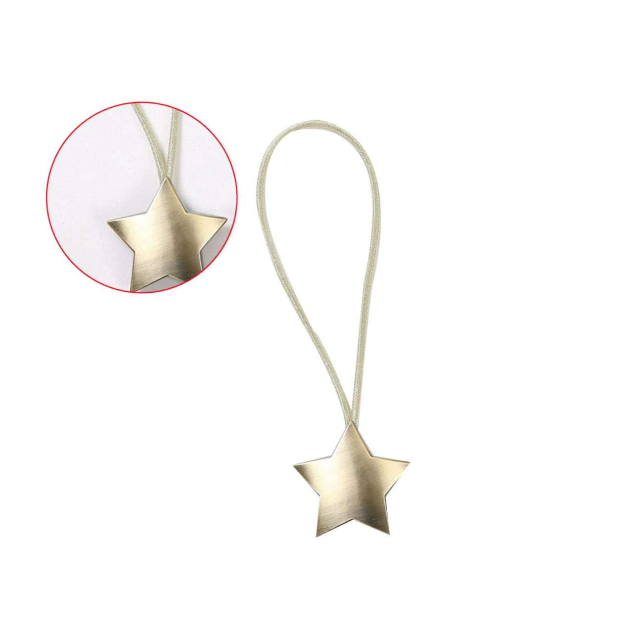 Ciieeo 4pièces Attaches Magnétiques Métal pour Rideaux Système De Fixation Facile Embrasses Décoratives pour Salon Chambre Et Bureau Bronze