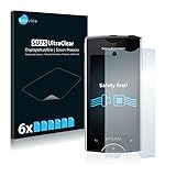 Savvies 6X Schutzfolie kompatibel mit Sony Ericsson Xperia Ray ST18i Displayschutz-Folie Ultra-transparent