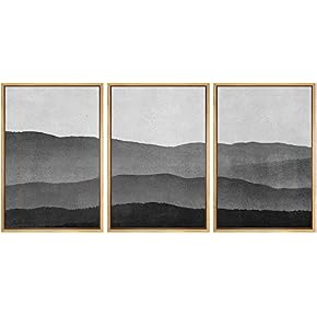 SIGNWIN Framed Canvas Print Wall ArtTop of Mountain...