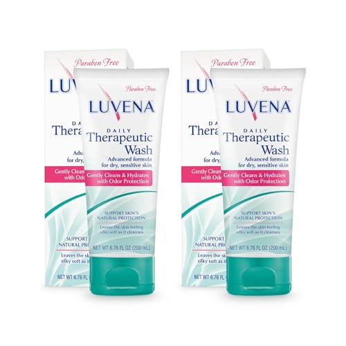 LUVENA Personal Wash - Intimate Wash for Women - Gentle Feminine Wash to Help Moisturize and Resist Odor - pH Balanced, Vitamin E, Paraben Free - Sweet Pea Scented 2pk- (6.76 oz)
