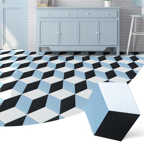 Art3d 30-Pack Hexagon Peel and Stick Flooring Tile, Self Adhesive