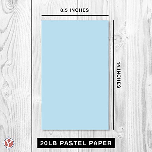 Papel de cor pastel de 21,5 x 35,5 cm – Ótimo para impressão de cartões e papelaria | Legal, tamanho