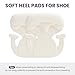 Heel Pads for Shoes Men Women - Kimihome 6 PCS Heel Protectors Cushion Grips for Womens Shoes Too Big Anti Slip Tennis Athletic Running Shoe Inserts Prevention for Blister Friction Foot Pain (White)
