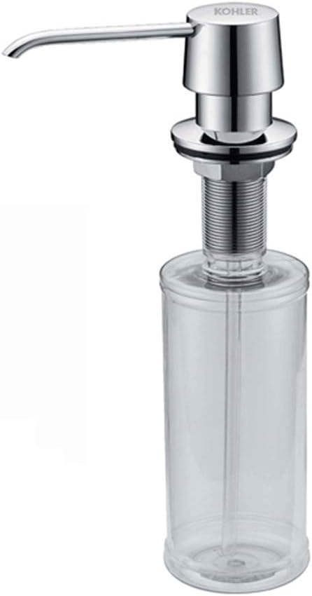 Soap Dispenser for Kitchen Sink Stainless Steel,Built in Design for CounterTop with Large Liquid Soap Bottle 9.4OZ High Capacity Soap dispensers