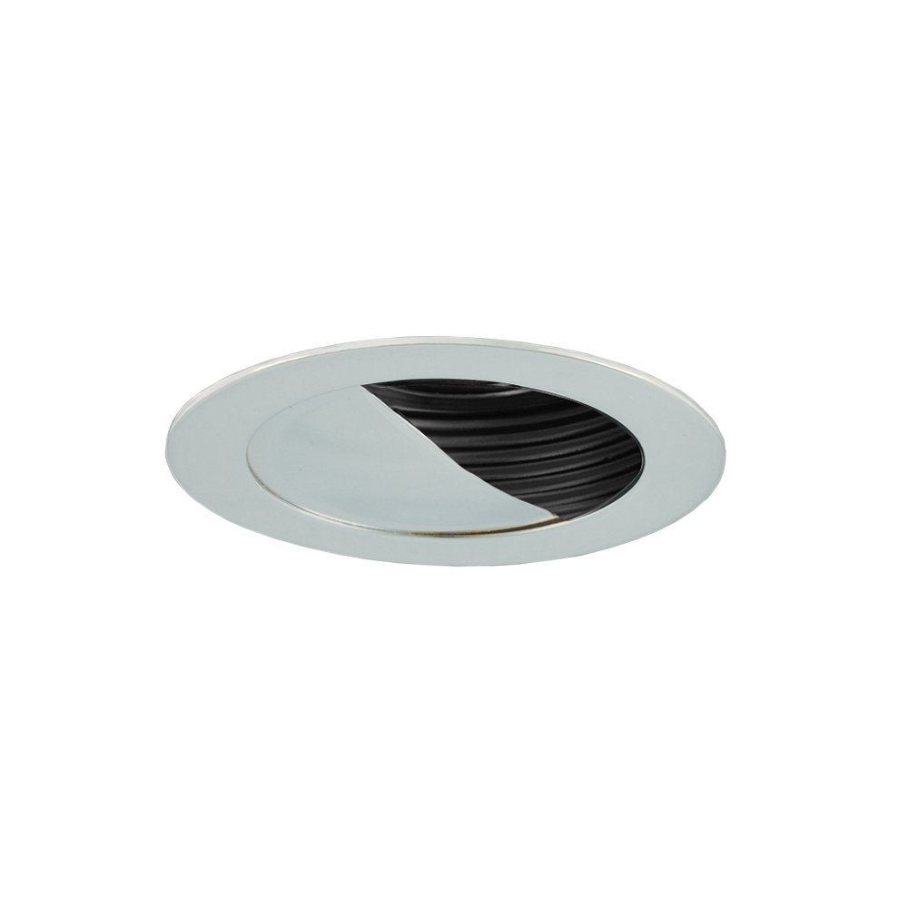 Jesco Lighting Tm304Bkch 3.63" Adjustable Scoop Wall Low Voltage Trim,