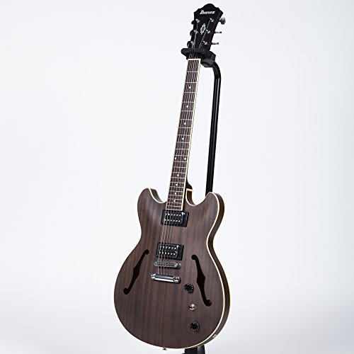 Ibanez 6 String Semi-Hollow-Body Electric Guitar, Right, Transparent Black Flat (As53Tkf) #TOP7