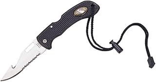 JCS 3.5inch Stainless Steel Folding Knife, Black