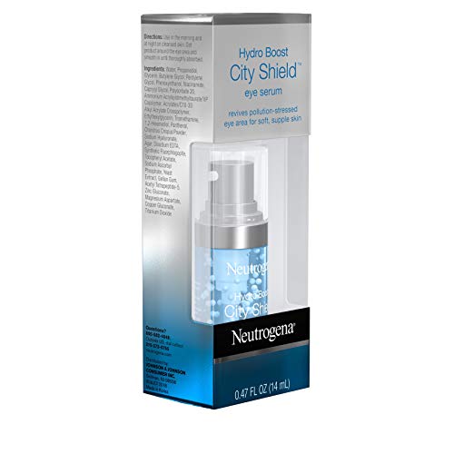 Neutrogena Hydro Boost City Shield Hydrating Eye Serum With Hyaluronic Acid, Antioxidants, And Multivitamin Capsules For Pollution Stressed Skin, Oil-Free And Non-Comedogenic,.47 Fl. Oz #TOP4