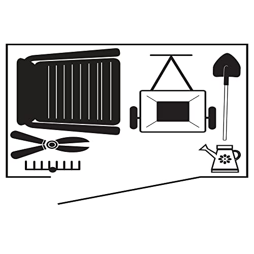 Spacemaker 4' X 3' Compact Outdoor Metal Backyard, Patio, And Garden Storage Shed Kit, Juniper Berry #TOP7