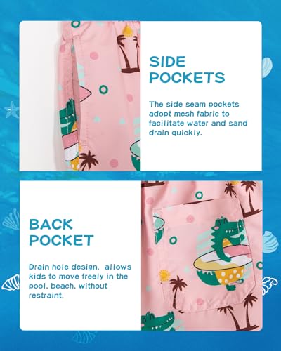 Image of SURF CUZ Boys Swim Trunks Toddler Swim Shorts UPF 50+ Bathing Suit for Boy Swimsuit Quick Dry Mesh Beach Boardshorts Swimwear