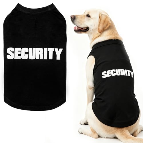 BINGPET Dog Security Shirt, Soft Cotton Puppy T-Shirt, Halloween Costumes