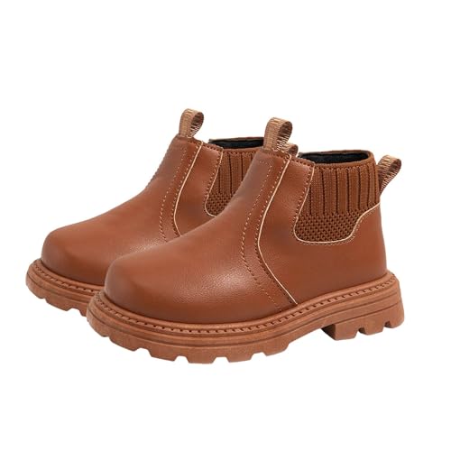 IWIHMIV Ankle Boots for Girls Kid Boots Toddler Girl Ankle Boots Outdoor Kids Hiking Short Boots Comfort Leather Boots3