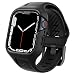 Produktbild Spigen Liquid Air Pro Hülle mit Armband Kompatibel mit Apple Watch Serie 9/8/7 45mm - Schwarz