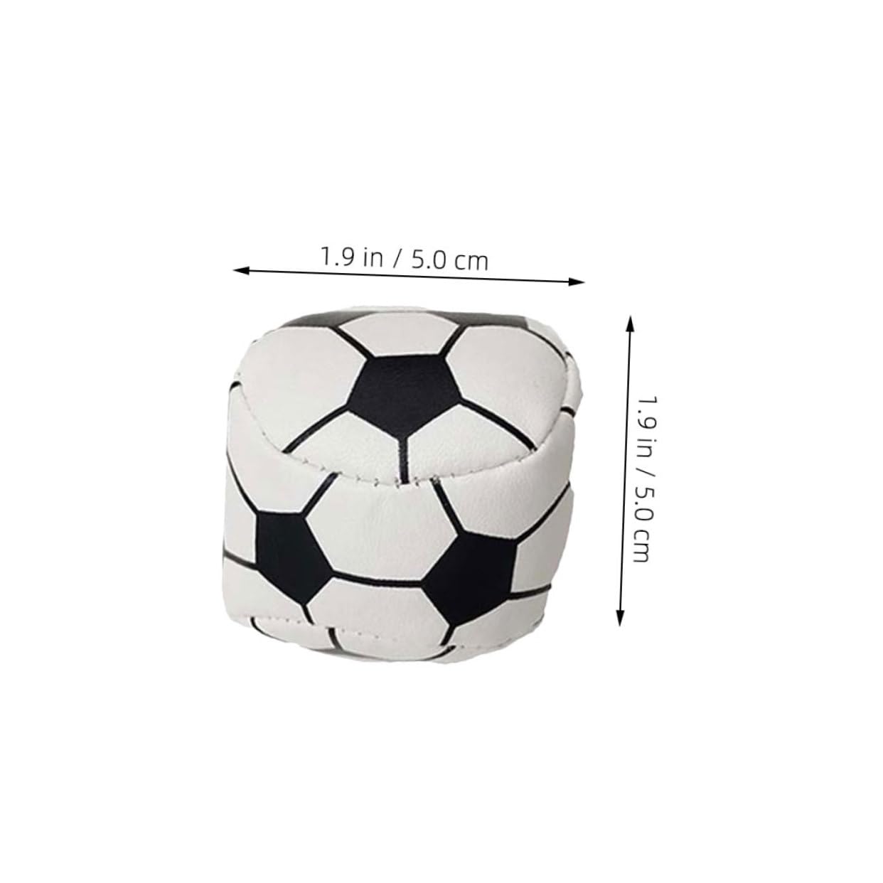 Kisangel 3pcs Football Designed Sandbag Round Small Bean Bag for Kids Ideal for Juggling Sports and Outdoor Activities Funny Backyard and