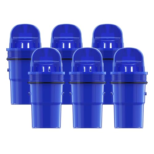 Aqua Crest AQK-CF10A-S 6 Packs Pitcher Water Filter Replacement For All Pur®, Pur® Plus Pitcher And Dispenser Filtration Systems cover