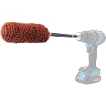 SPTA 1 Pc Soft Microfiber Extended Reach Rim Drill Wheel Brush,Microfibre Wheel Brush with 1 adddtional Drill Adapter for Electric Drill -BRFCD51 - Image 4
