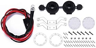 R/C Scale Accessories : RC Car Bumper Spotlight For 1:10 Crawlers - 53Pc Set Silver