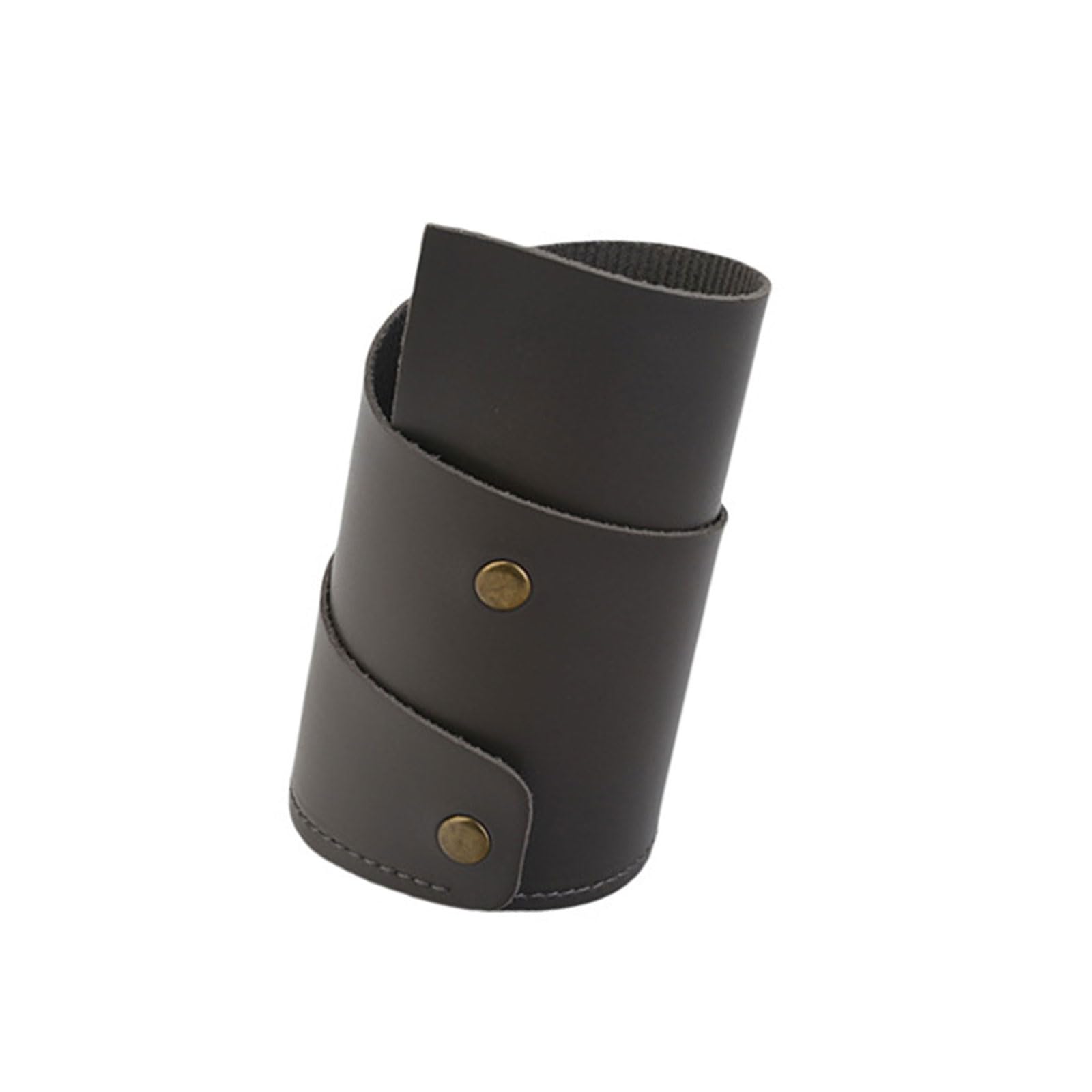 Obotsnoi Multifunctional Desktop Pen Organizers Leather Cup Storage Container Makeup Brush Organizers Tabletop Pencil Round Pencil