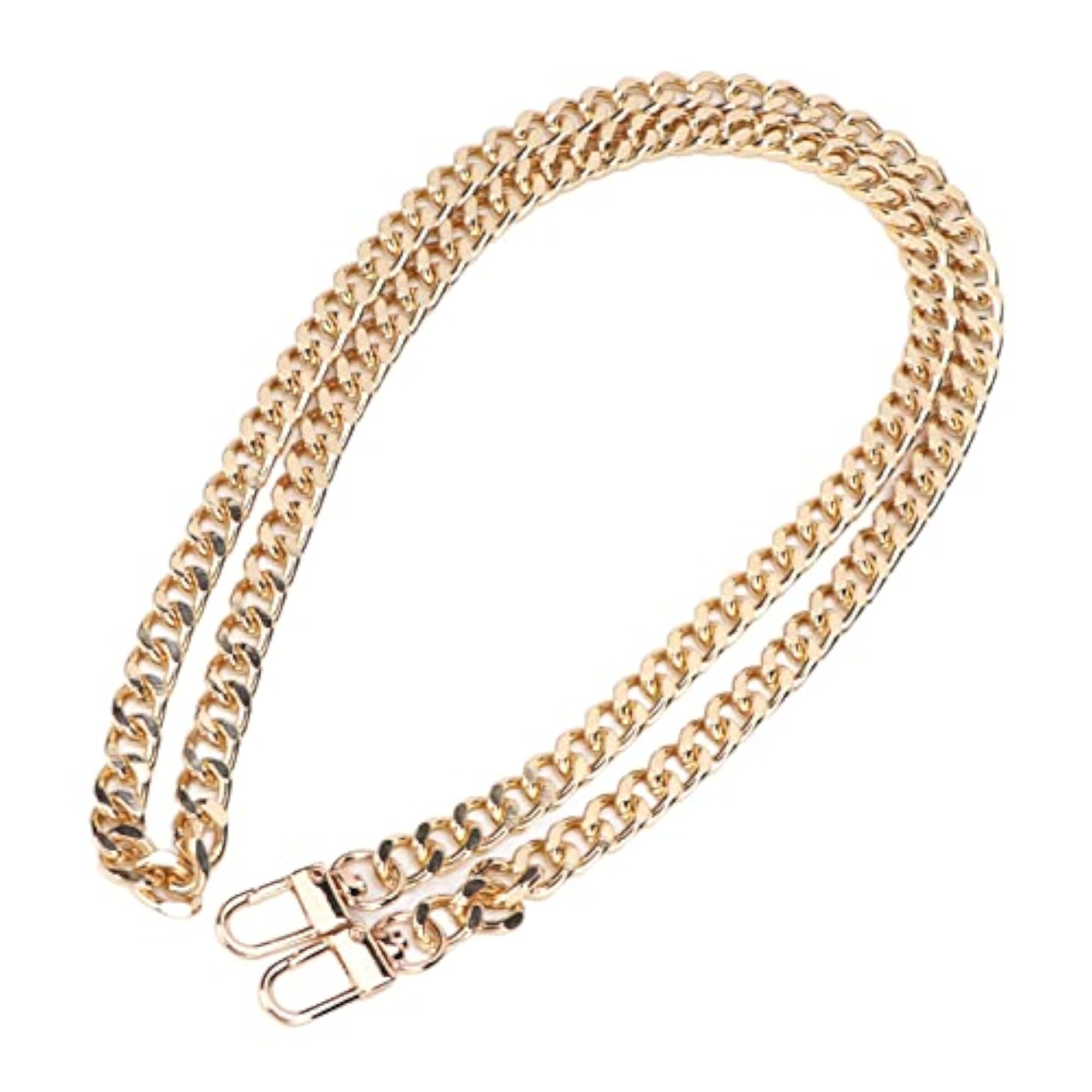 5pc Gold Metal Curb Chain Anklet Set, Rustproof