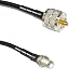 6 feet RG58 Silver Plated PL259 UHF Male to SMA Female RF Coaxial Cable
