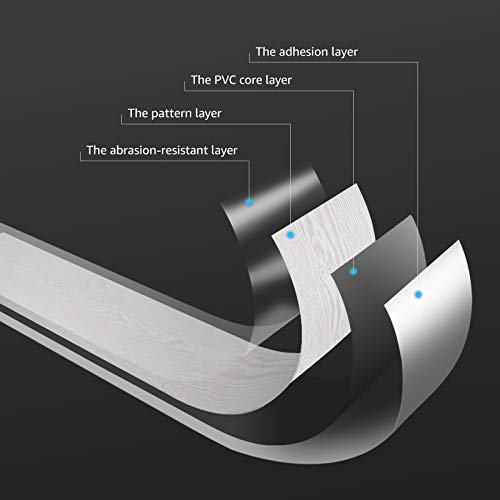 Art3D Peel And Stick Floor Tile Vinyl Wood Plank 12-Pack 18 Sq.ft, White-Washed, Rigid Surface Hard Core Easy Diy Self-Adhesive Flooring #TOP4