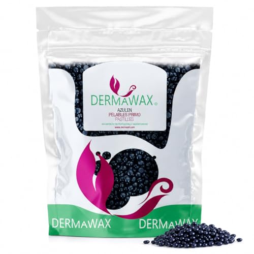 Dermawax 1 Kg Perle Di Cera Calda Azulene Per Depilazione Professionale - Viso, Ascelle, Braccia, Schiena, Petto, Zona Bikini E Intima - Made In Italy