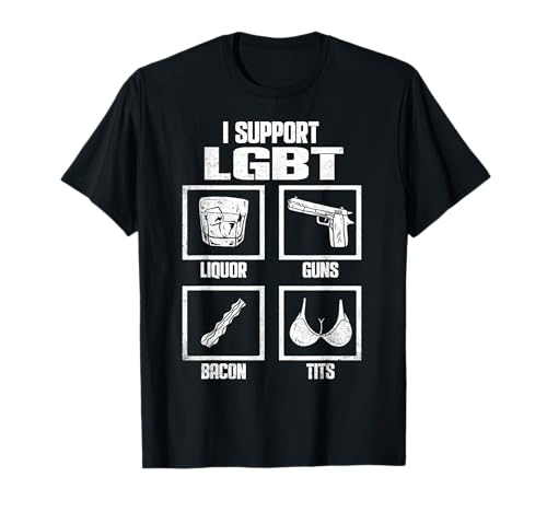 Funny I Support LGBT Bisexual Transgender Lesbian Gay Pride T-Shirt