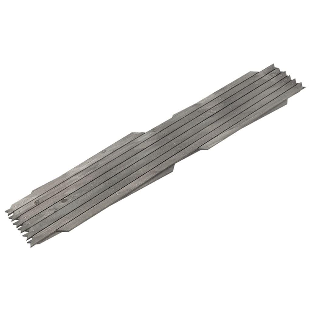 Ogrodzenie dla roślin pnących 5 szt. szare lite drewno jodła 180 x 60 cm, możliwość rozszerzenia do ogrodu, ochrona przed wzrokiem, rośliny, wytrzymałe ogrodzenie