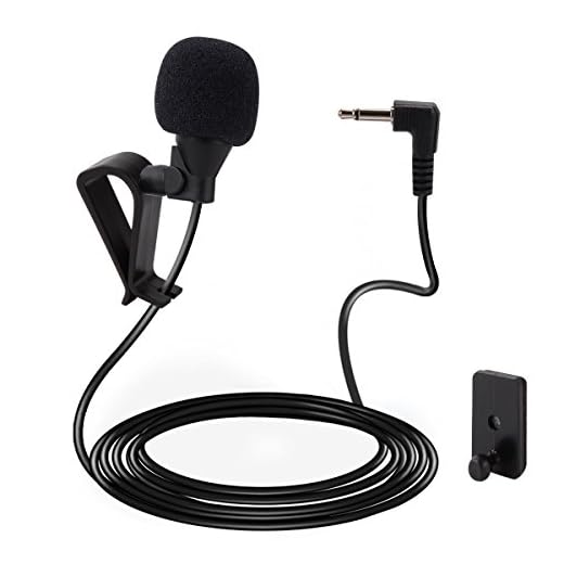 Galabox Mic 3.5mm Microphone External Assembly For Car Vehicle Head Unit Bluetooth Enabled Audio Stereo Radio GPS DVD