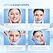 PLANTIFIQUE Chin Strap for Face Contouring - Reusable V Line Ice Silk Fabric Mask - Double Chin Shaping, Adjustable, Breathable Fabric - Jawline Shaper for Women & Men (Blue)