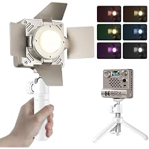 NiceVeedi Pocket RGB Fill Light, Portable Bi-Color Handheld Light, 2700K-6500K, CRI 95+, 12 Effects, 5000mAh Battery with Fast Charging Spotlight for Photography/Vlog/YouTube/Tiktok/Ins