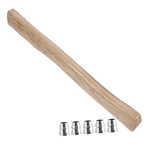 CAXUSD Manico Accetta in Legno Di Quercia Con Cunei Rinforzo Compatti Per Utensili Da Lavoro Legno Ricambio Resistente Per Carpentieri e Boscaioli