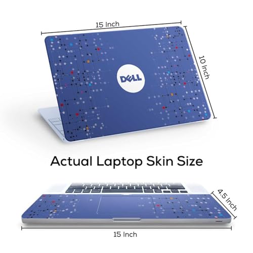 Image of Galaxsia DL245 Top+Wrist Pad Vinyl Laptop Skin /Sticker /Cover for 15 to 15.6 Inches Laptops Laminated-Removable-HD Quality Compatible for Dell-(15x10 Inches)