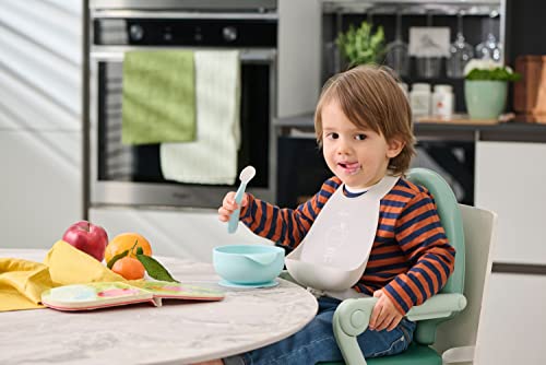 Chicco, Easy Roll Bib, Silicone Bib with Pocket and Adjustable Collar, Soft, Practical, Waterproof - Image 4