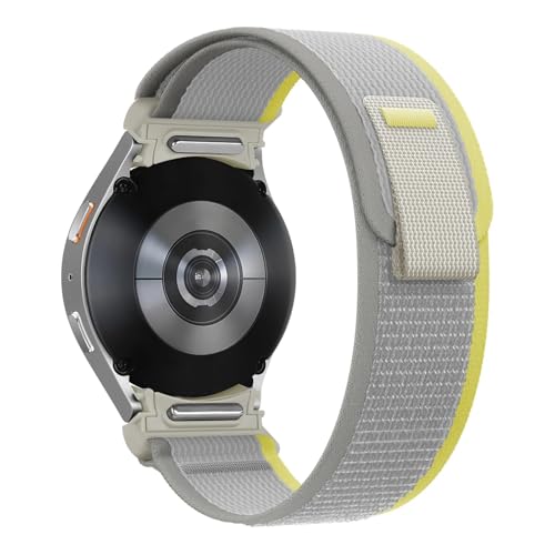 [�����ȓX] �g���C�����[�v�o���h �ɓK��Samsung Galaxy Watch 7 6 5 4 44mm 40mm/FE/5 Pro 45mm �i�C�����R���A�u���X���b�g Watch6 Classic 47mm 43mm �X�g���b�v(Yellow Be