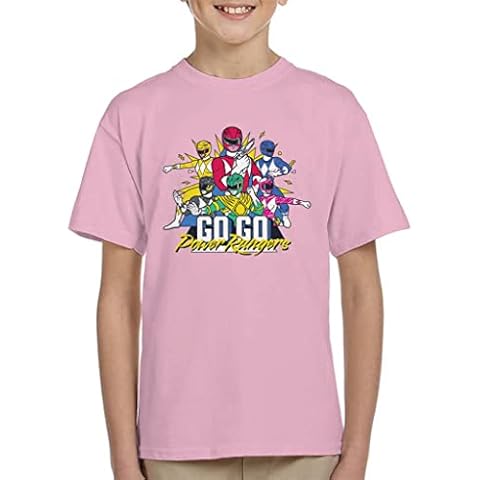 All+Every Retro Power Rangers Kid's T-Shirt Cover